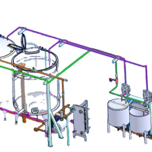 CIP/SIP tubular e tubo em esterilizador de tubo